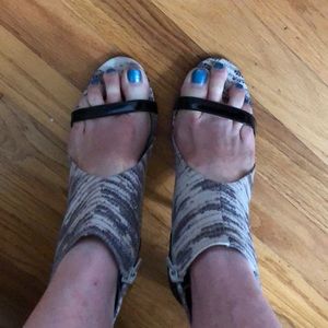 Jeffrey Campbell Grey Lizard Booties